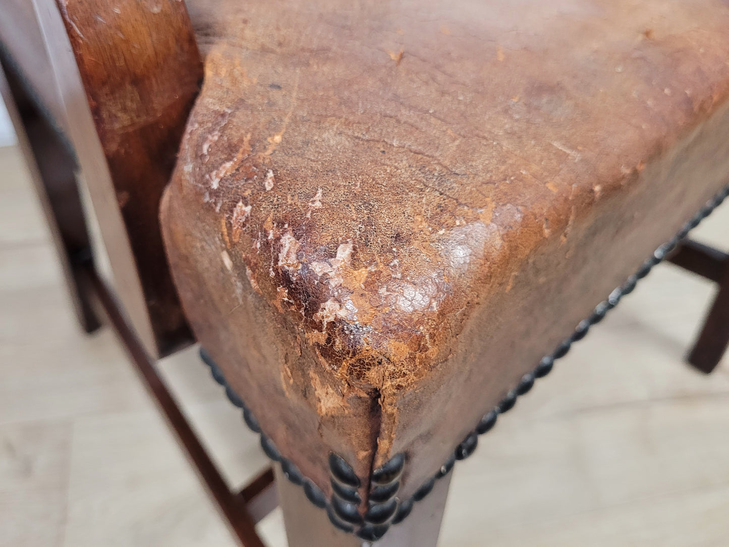 Victorian Armchair Carved Leather 19thC Mahogany English Delivery Available