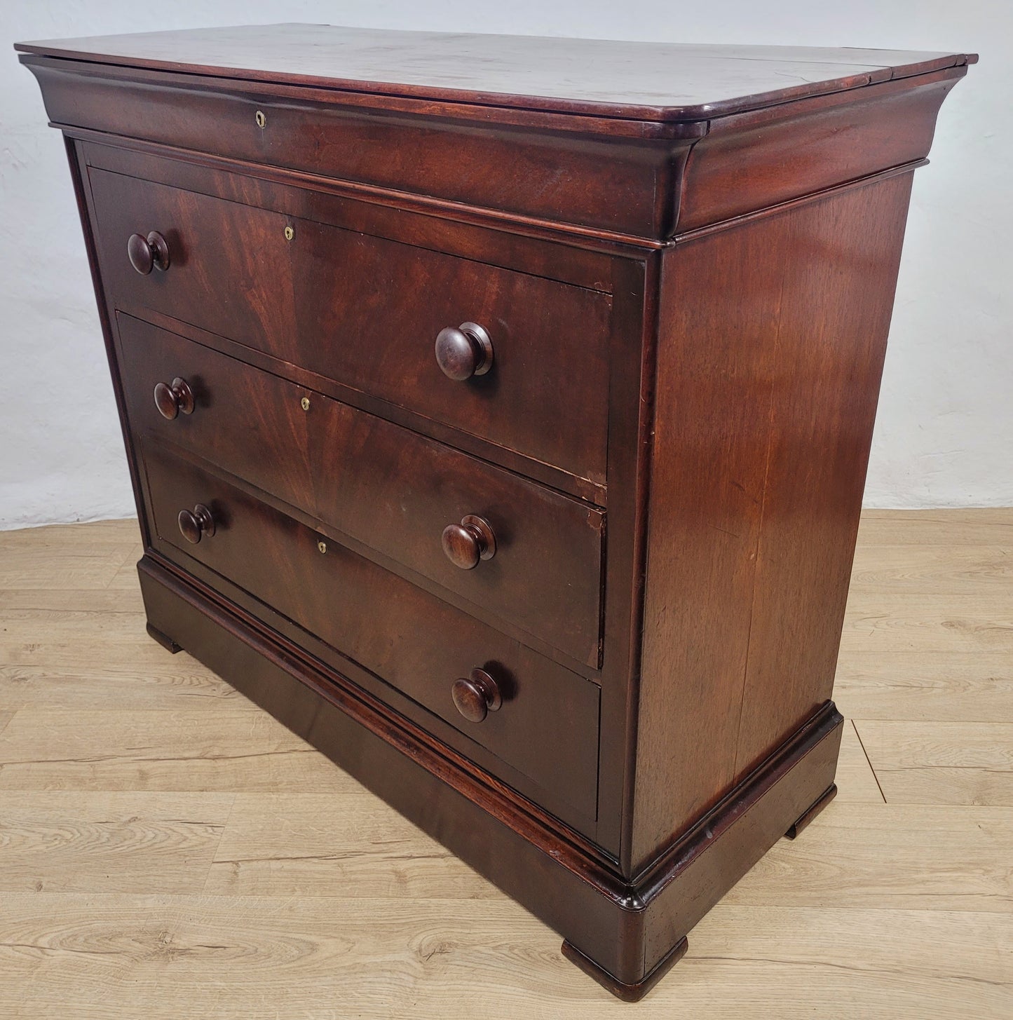 Victorian Chest of Drawers 4 Drawers 1890 Mahogany English Delivery Available